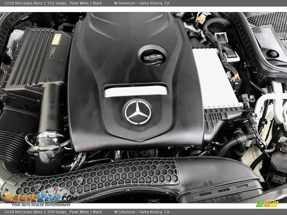 2018 Mercedes-Benz C 300 Sedan Polar White / Black Photo #32