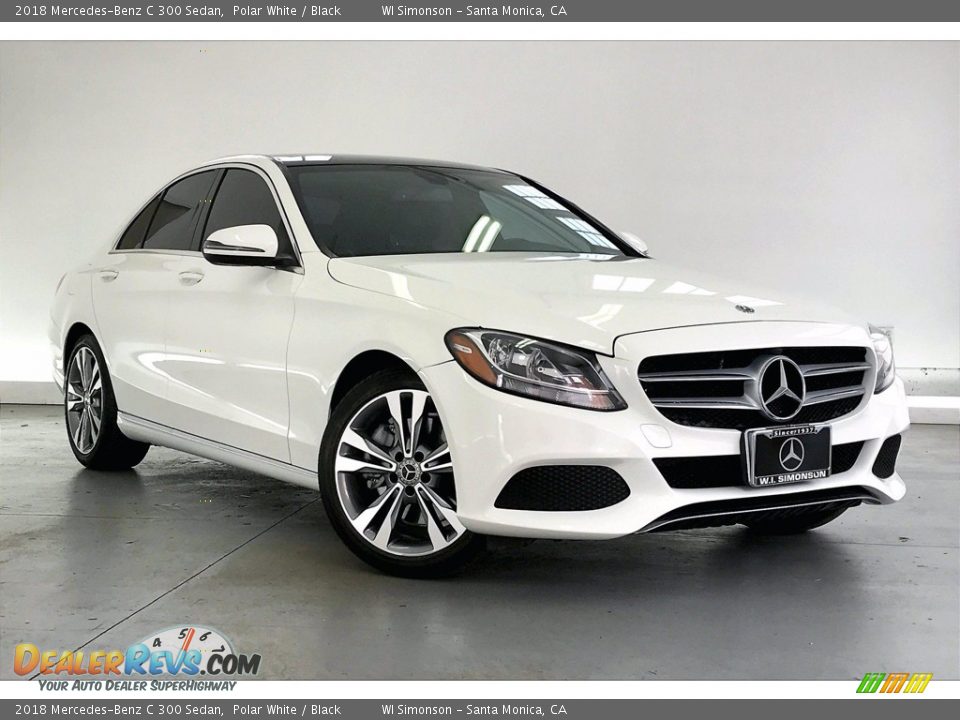2018 Mercedes-Benz C 300 Sedan Polar White / Black Photo #34