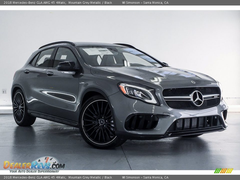 2018 Mercedes-Benz GLA AMG 45 4Matic Mountain Grey Metallic / Black Photo #12