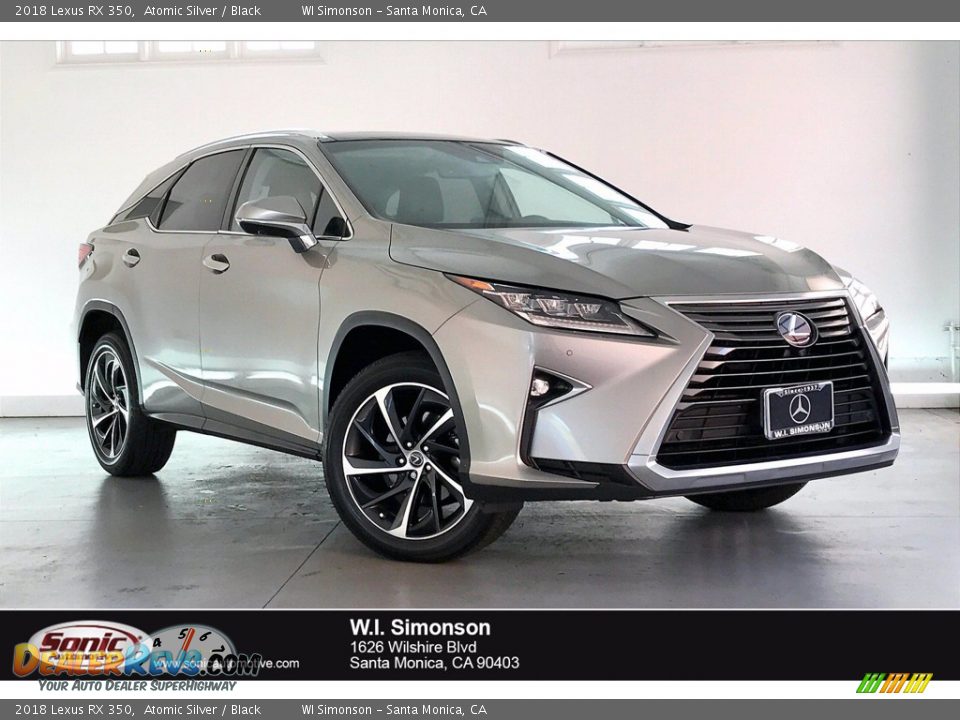 2018 Lexus RX 350 Atomic Silver / Black Photo #1