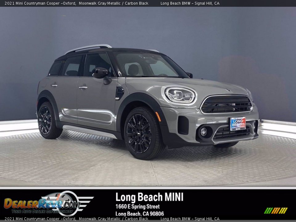 2021 Mini Countryman Cooper -Oxford Moonwalk Gray Metallic / Carbon Black Photo #1