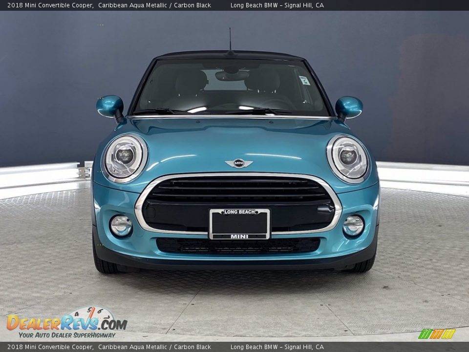 2018 Mini Convertible Cooper Caribbean Aqua Metallic / Carbon Black Photo #2