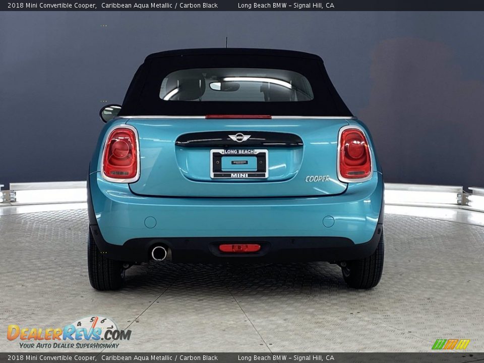 2018 Mini Convertible Cooper Caribbean Aqua Metallic / Carbon Black Photo #4