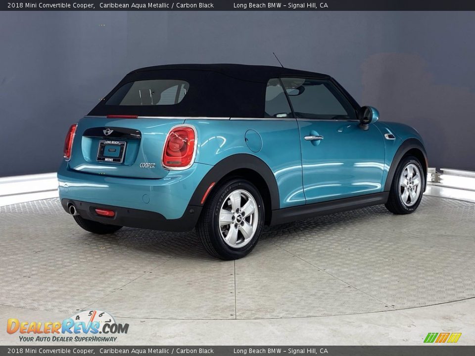 2018 Mini Convertible Cooper Caribbean Aqua Metallic / Carbon Black Photo #5