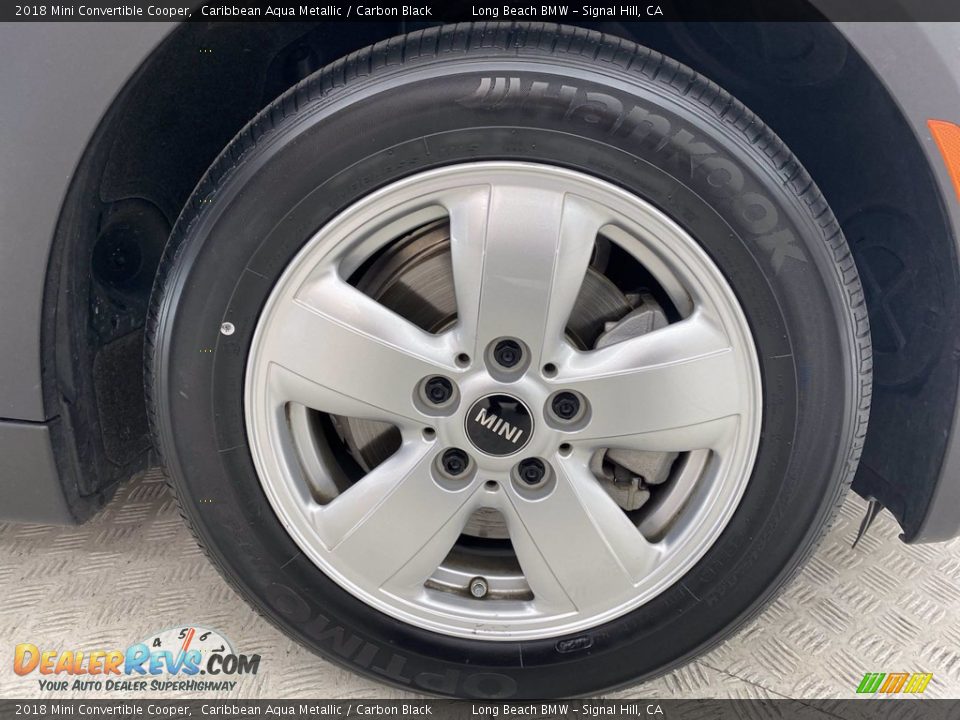 2018 Mini Convertible Cooper Caribbean Aqua Metallic / Carbon Black Photo #6