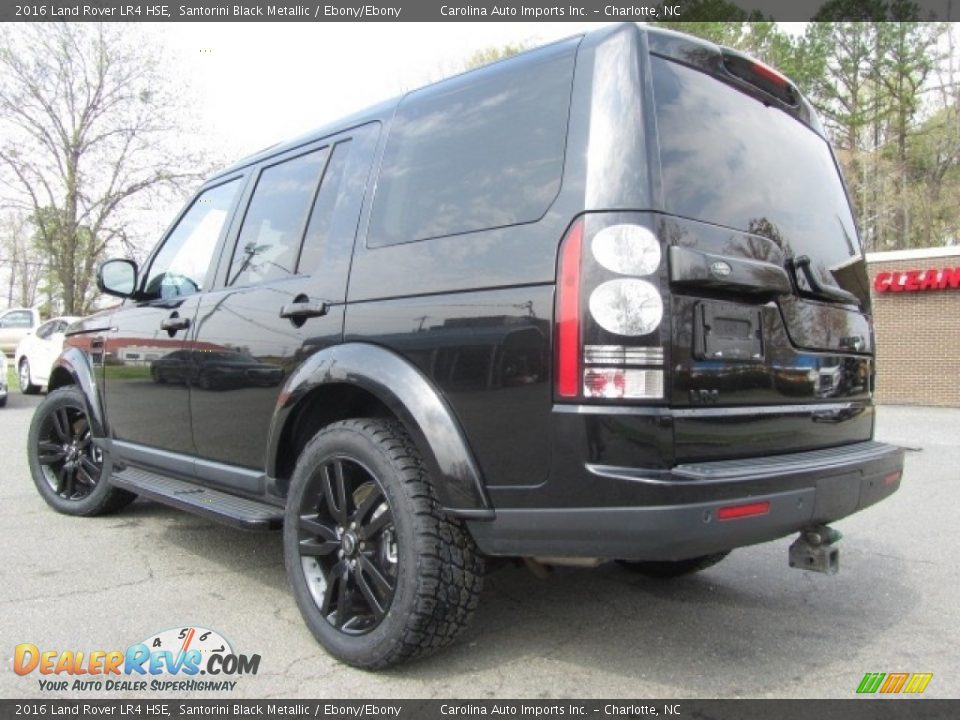 2016 Land Rover LR4 HSE Santorini Black Metallic / Ebony/Ebony Photo #8