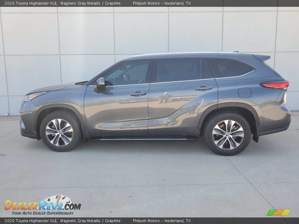 2020 Toyota Highlander XLE Magnetic Gray Metallic / Graphite Photo #7