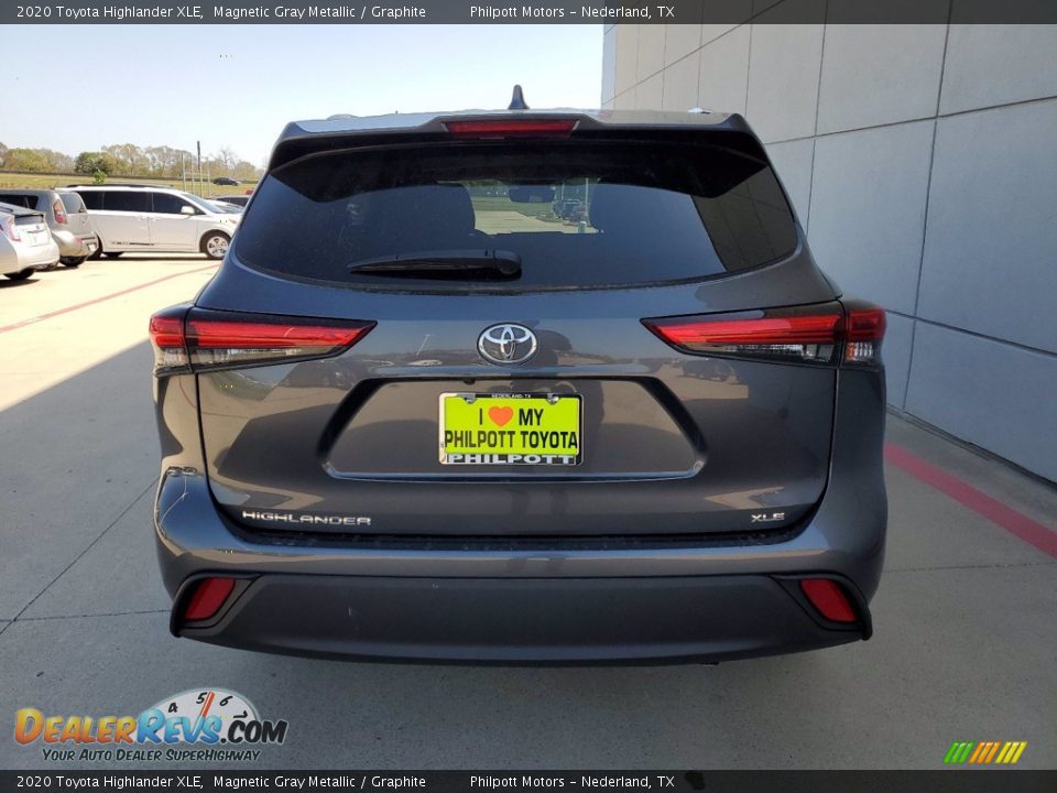 2020 Toyota Highlander XLE Magnetic Gray Metallic / Graphite Photo #8