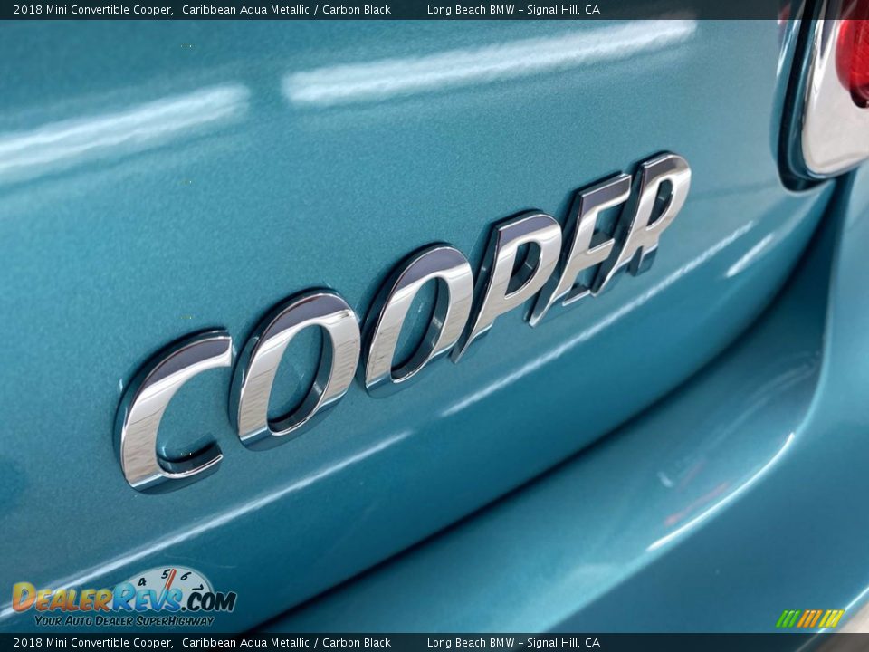 2018 Mini Convertible Cooper Caribbean Aqua Metallic / Carbon Black Photo #11