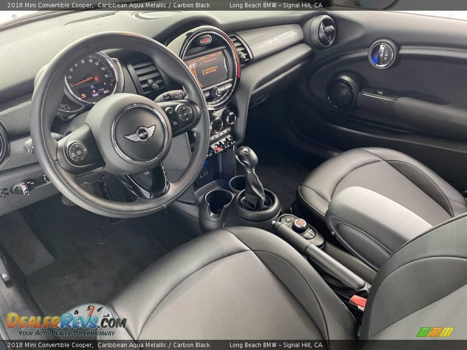 Carbon Black Interior - 2018 Mini Convertible Cooper Photo #16