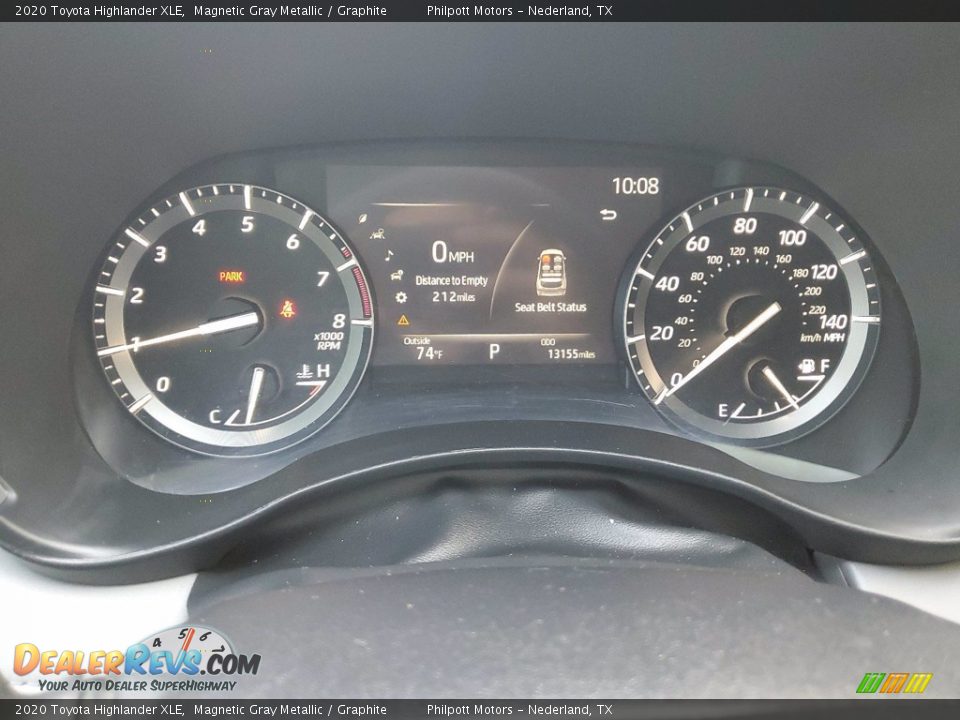 2020 Toyota Highlander XLE Gauges Photo #17