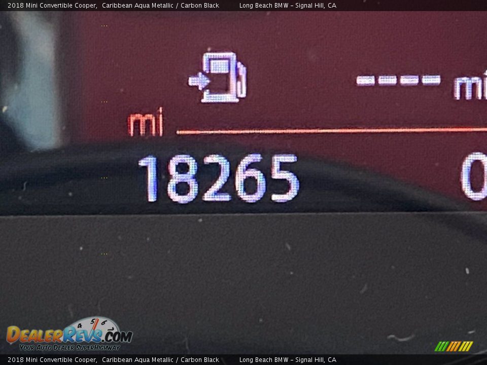 2018 Mini Convertible Cooper Caribbean Aqua Metallic / Carbon Black Photo #22