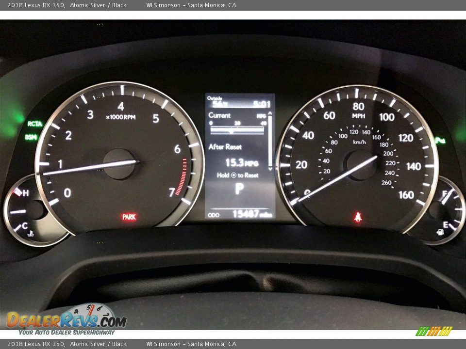 2018 Lexus RX 350 Gauges Photo #23