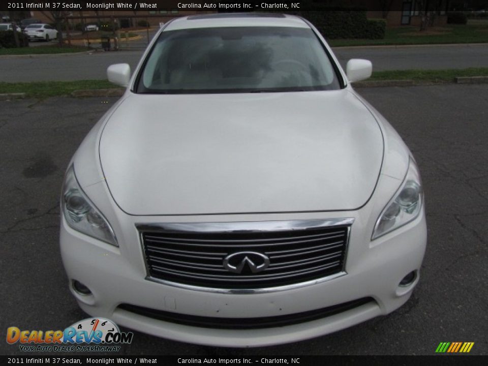 2011 Infiniti M 37 Sedan Moonlight White / Wheat Photo #5