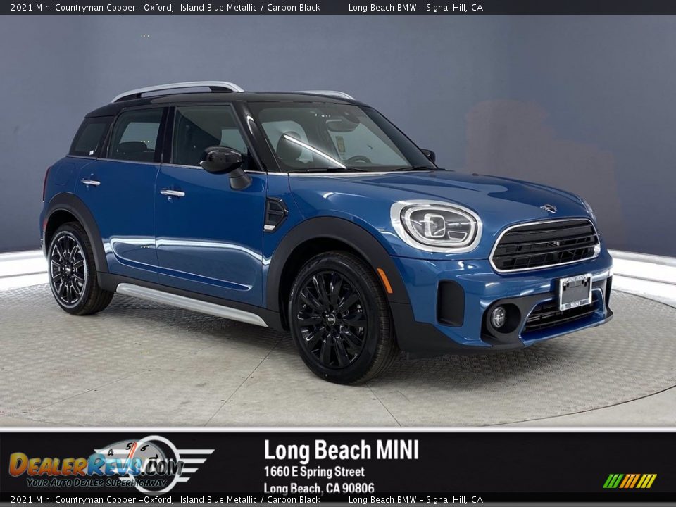 2021 Mini Countryman Cooper -Oxford Island Blue Metallic / Carbon Black Photo #1