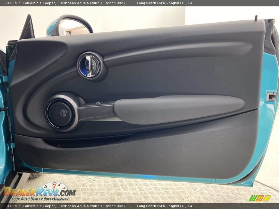 2018 Mini Convertible Cooper Caribbean Aqua Metallic / Carbon Black Photo #29
