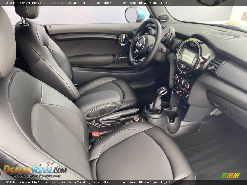 2018 Mini Convertible Cooper Caribbean Aqua Metallic / Carbon Black Photo #30