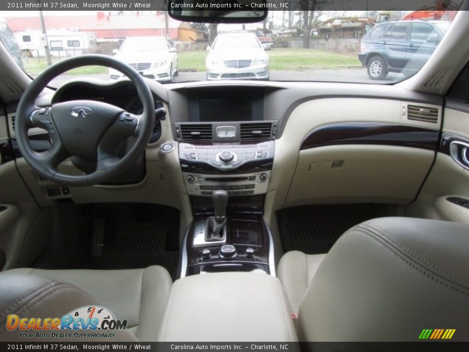 2011 Infiniti M 37 Sedan Moonlight White / Wheat Photo #13