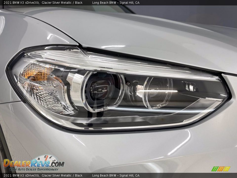 2021 BMW X3 sDrive30i Glacier Silver Metallic / Black Photo #4