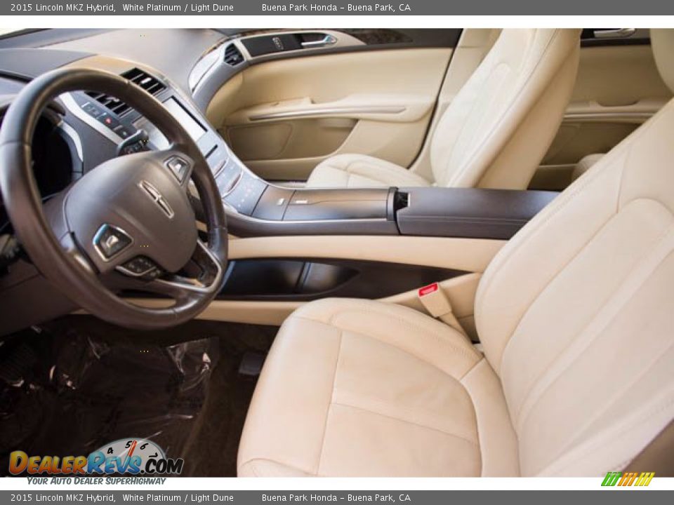 Light Dune Interior - 2015 Lincoln MKZ Hybrid Photo #3