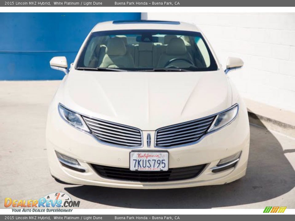 2015 Lincoln MKZ Hybrid White Platinum / Light Dune Photo #7