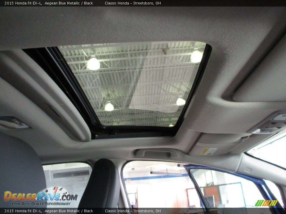 2015 Honda Fit EX-L Aegean Blue Metallic / Black Photo #17