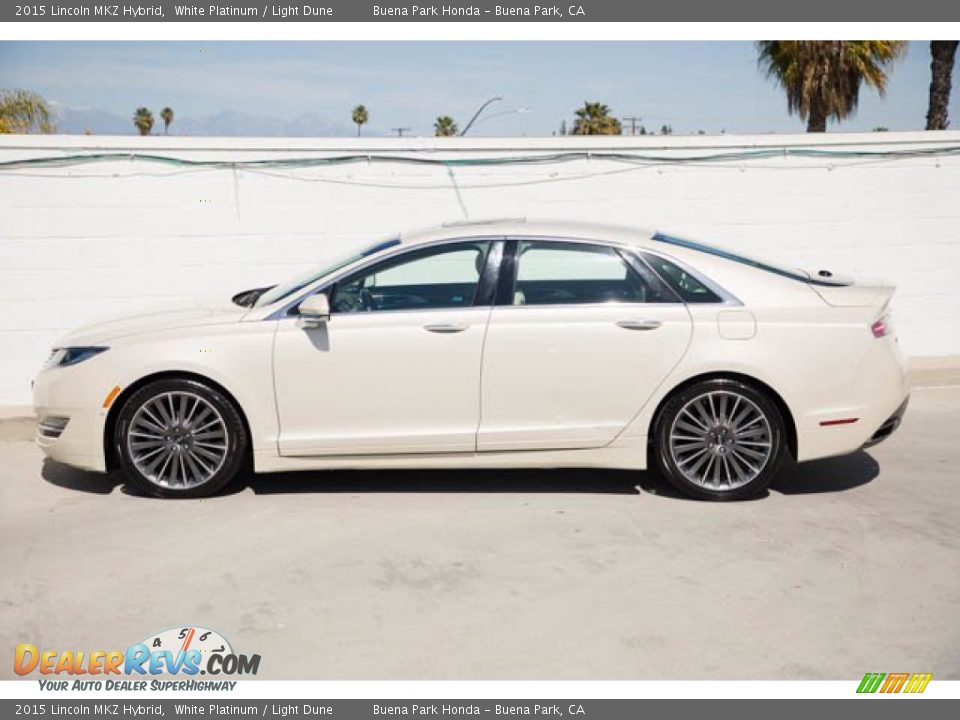 White Platinum 2015 Lincoln MKZ Hybrid Photo #8