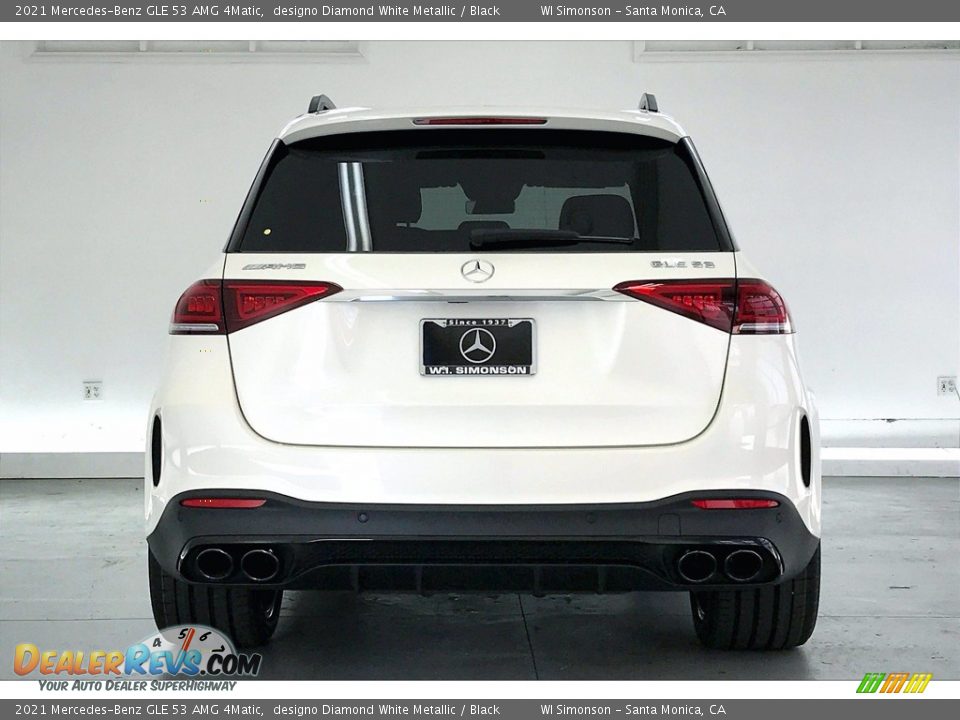 2021 Mercedes-Benz GLE 53 AMG 4Matic designo Diamond White Metallic / Black Photo #3