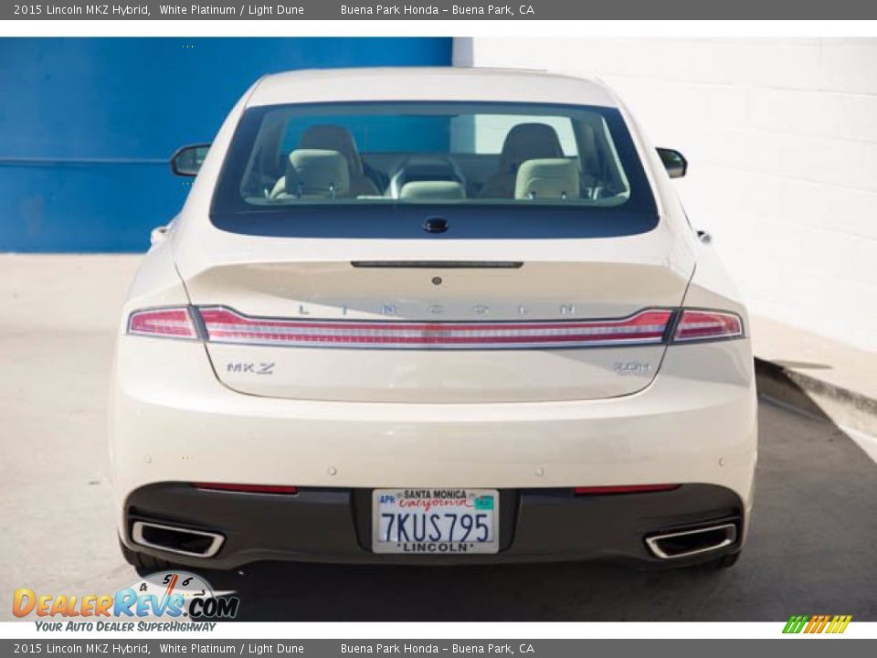 2015 Lincoln MKZ Hybrid White Platinum / Light Dune Photo #9