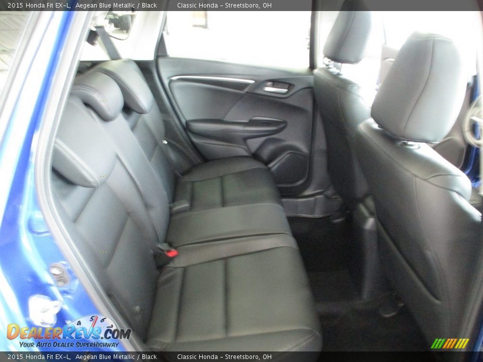 2015 Honda Fit EX-L Aegean Blue Metallic / Black Photo #20