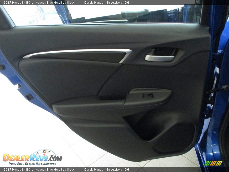 2015 Honda Fit EX-L Aegean Blue Metallic / Black Photo #23