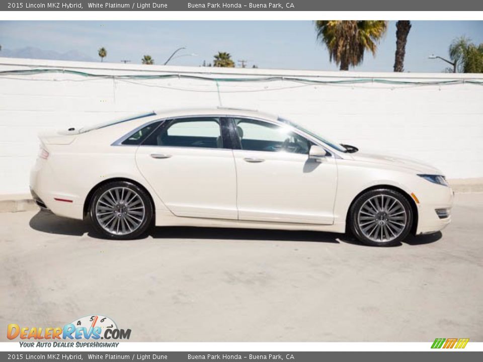 White Platinum 2015 Lincoln MKZ Hybrid Photo #12
