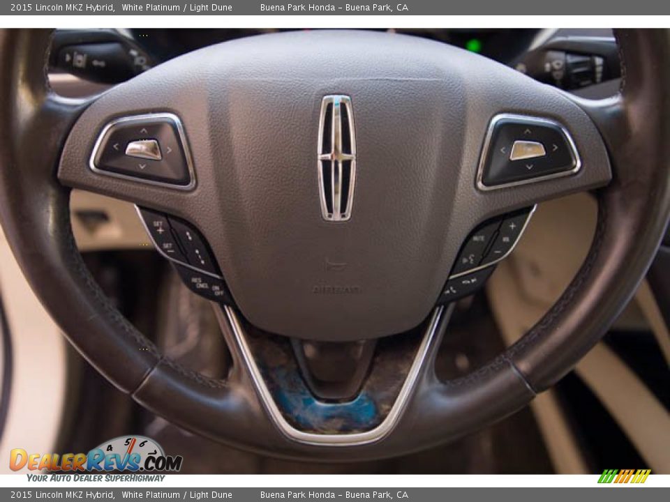 2015 Lincoln MKZ Hybrid Steering Wheel Photo #13