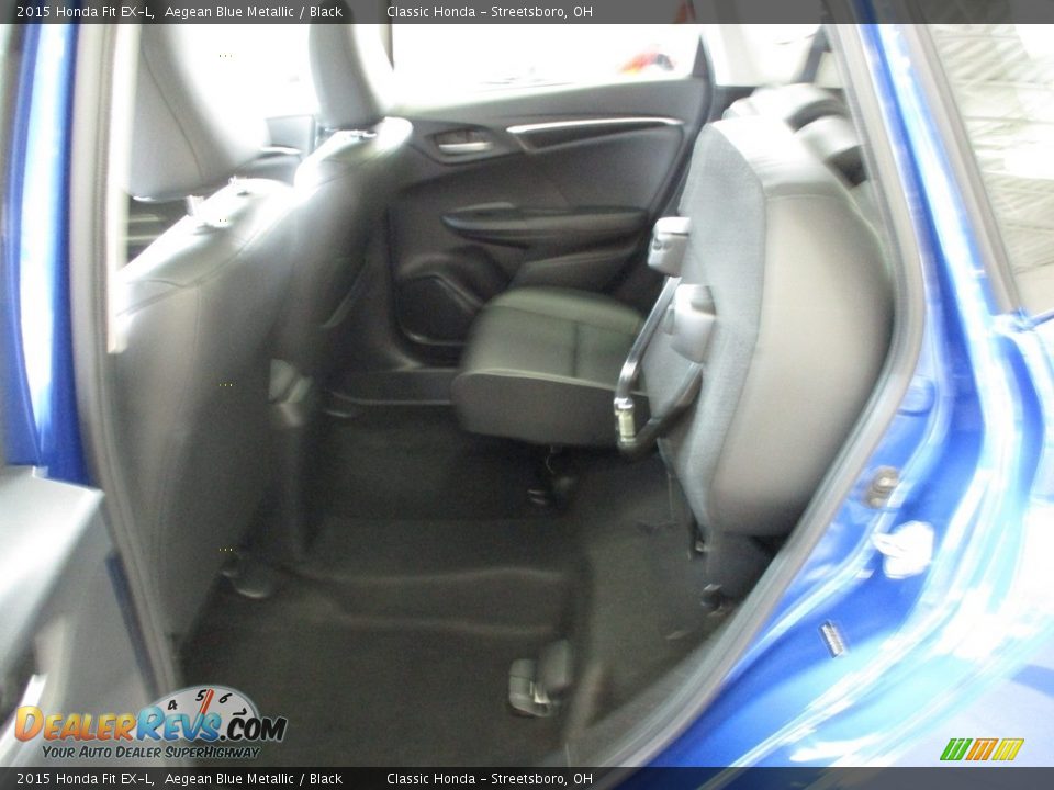 2015 Honda Fit EX-L Aegean Blue Metallic / Black Photo #26