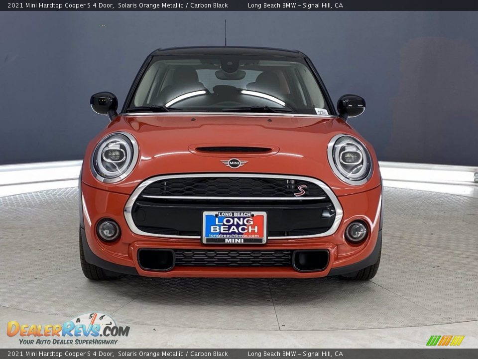 2021 Mini Hardtop Cooper S 4 Door Solaris Orange Metallic / Carbon Black Photo #2