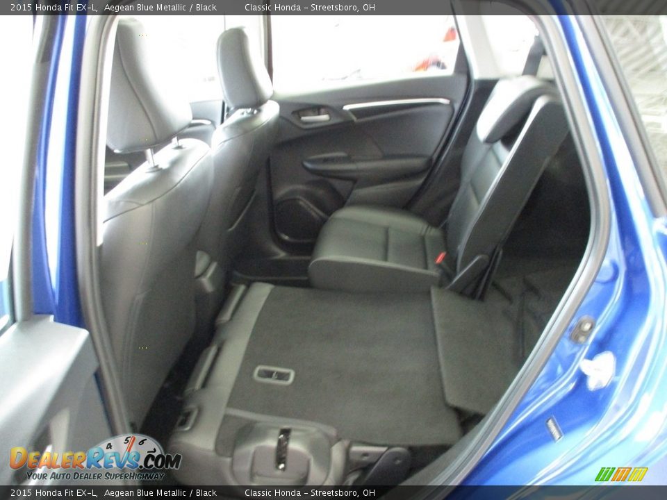 2015 Honda Fit EX-L Aegean Blue Metallic / Black Photo #27