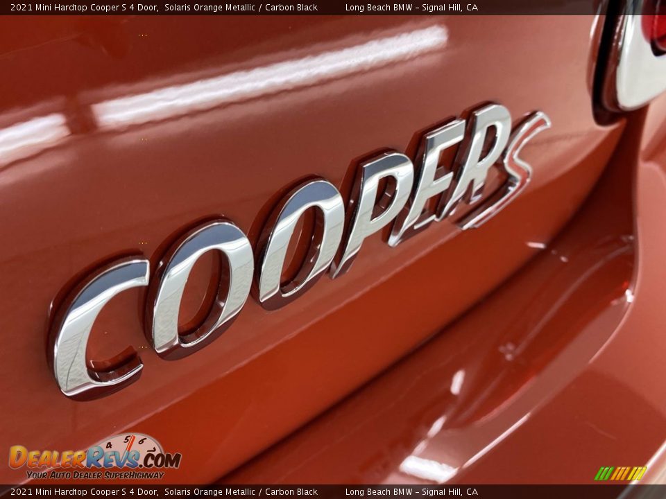 2021 Mini Hardtop Cooper S 4 Door Solaris Orange Metallic / Carbon Black Photo #8