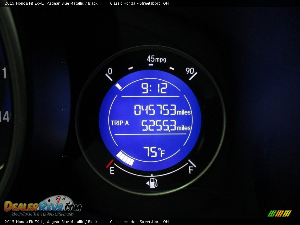 2015 Honda Fit EX-L Aegean Blue Metallic / Black Photo #34