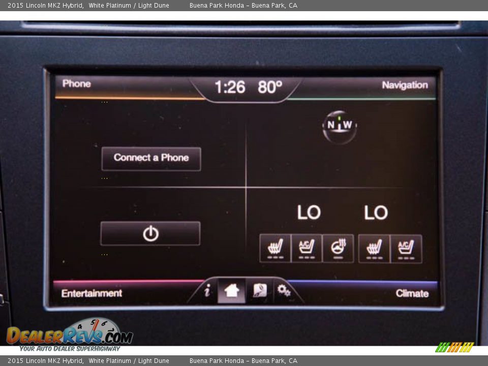 2015 Lincoln MKZ Hybrid White Platinum / Light Dune Photo #23