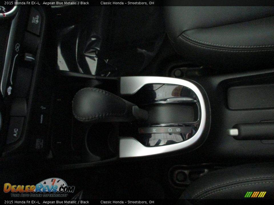 2015 Honda Fit EX-L Aegean Blue Metallic / Black Photo #35