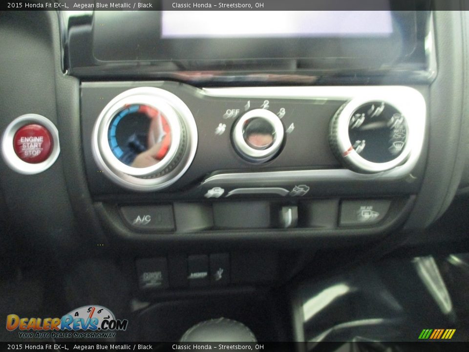 2015 Honda Fit EX-L Aegean Blue Metallic / Black Photo #36