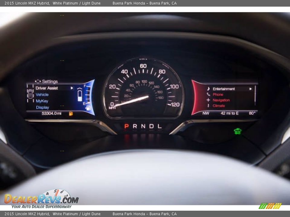 2015 Lincoln MKZ Hybrid Gauges Photo #26