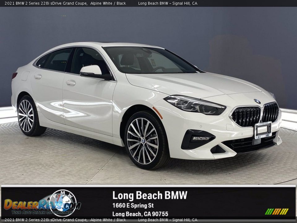 2021 BMW 2 Series 228i sDrive Grand Coupe Alpine White / Black Photo #1