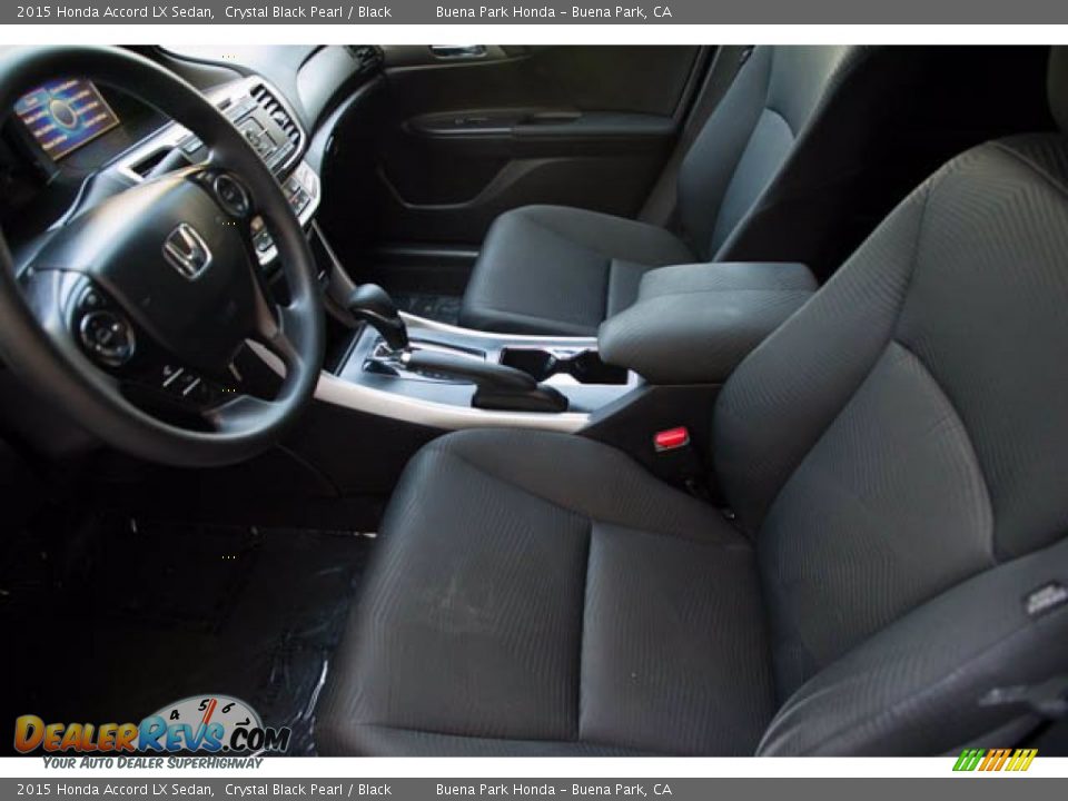 2015 Honda Accord LX Sedan Crystal Black Pearl / Black Photo #3