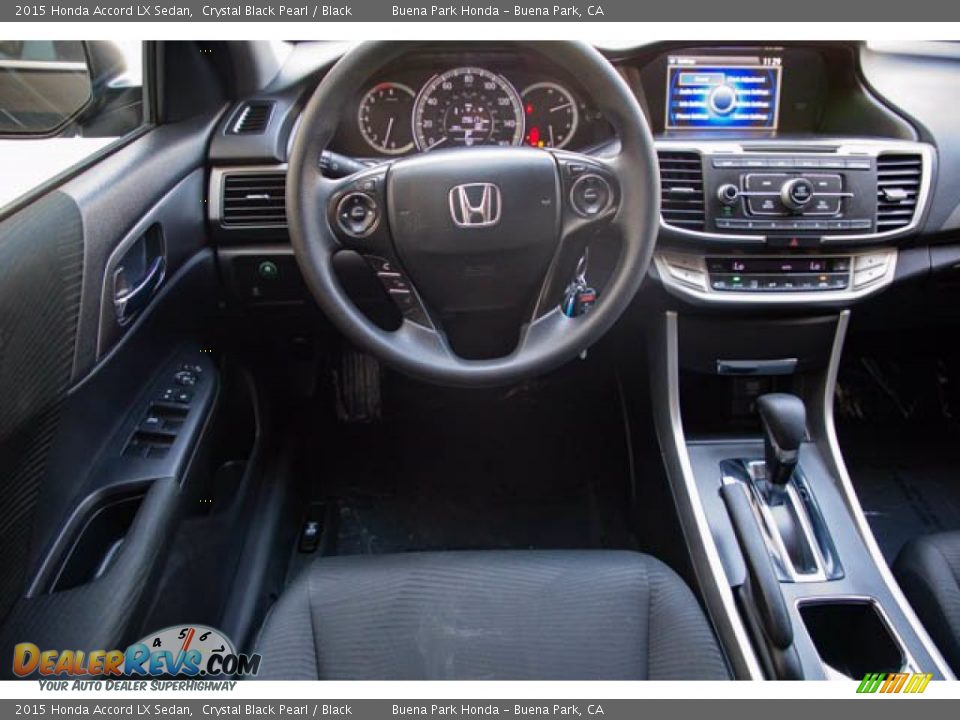 2015 Honda Accord LX Sedan Crystal Black Pearl / Black Photo #5