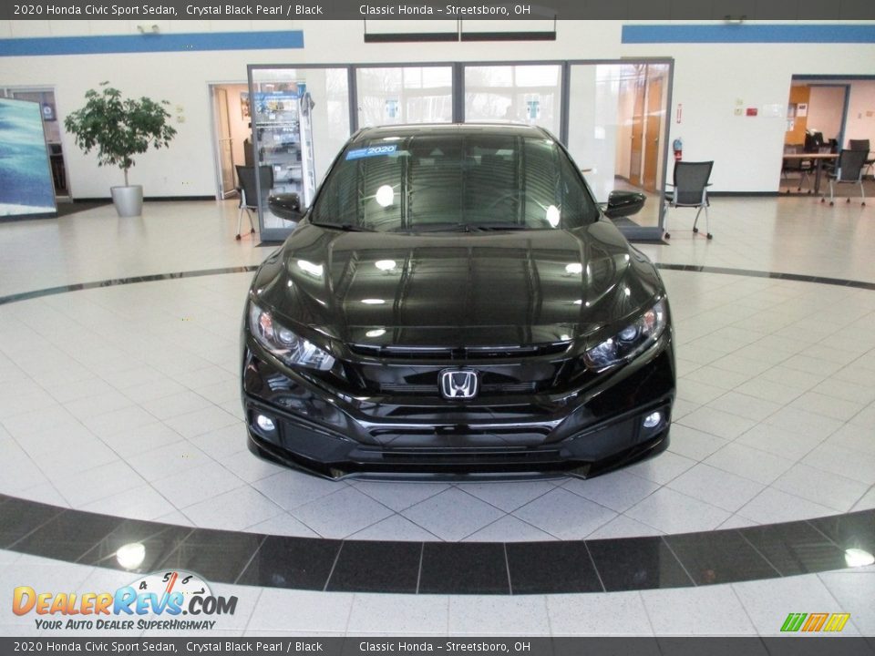 2020 Honda Civic Sport Sedan Crystal Black Pearl / Black Photo #2