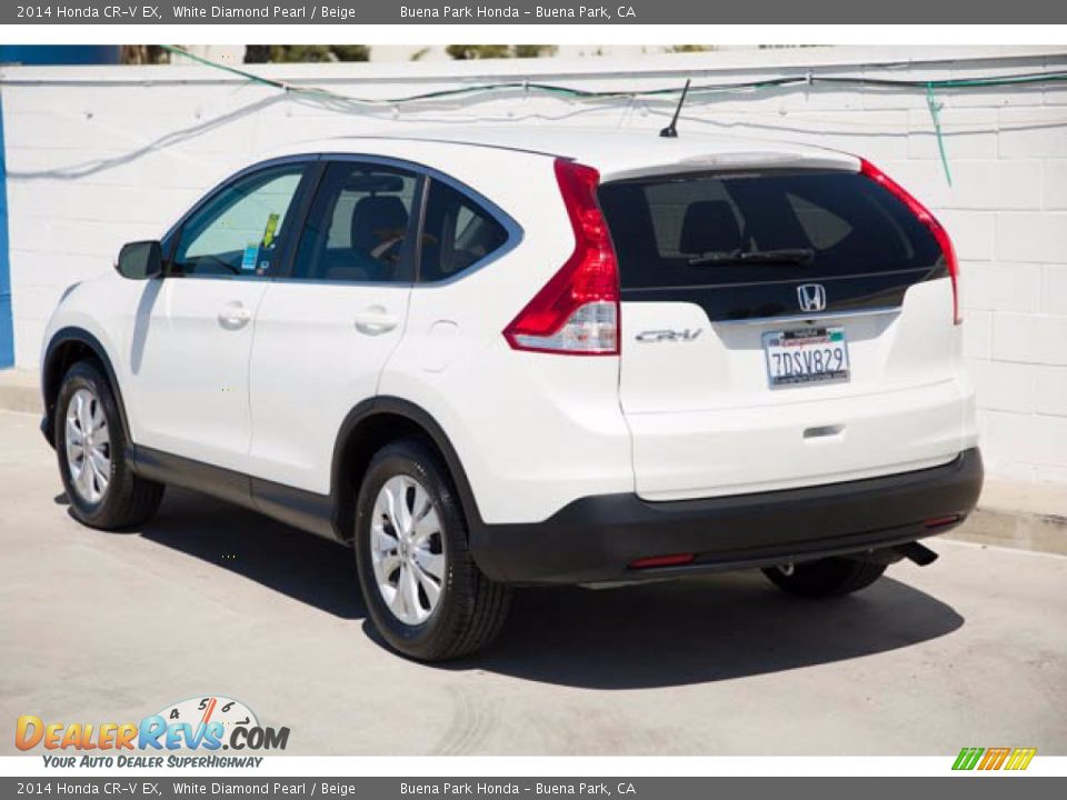 2014 Honda CR-V EX White Diamond Pearl / Beige Photo #2