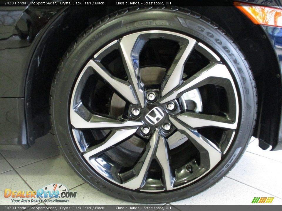 2020 Honda Civic Sport Sedan Crystal Black Pearl / Black Photo #4