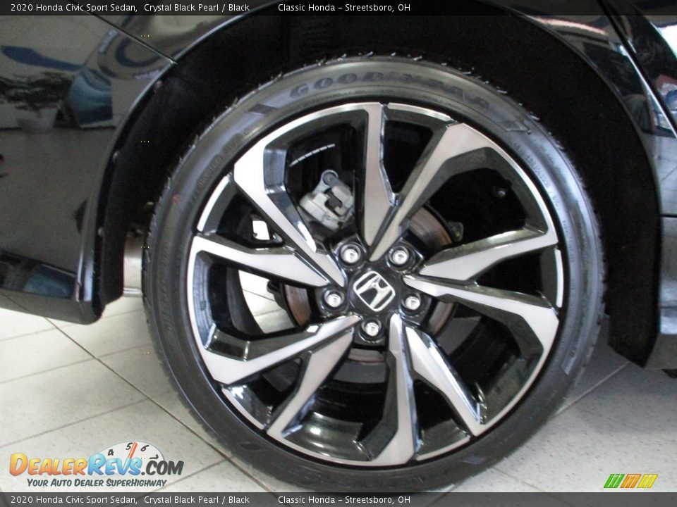 2020 Honda Civic Sport Sedan Crystal Black Pearl / Black Photo #5