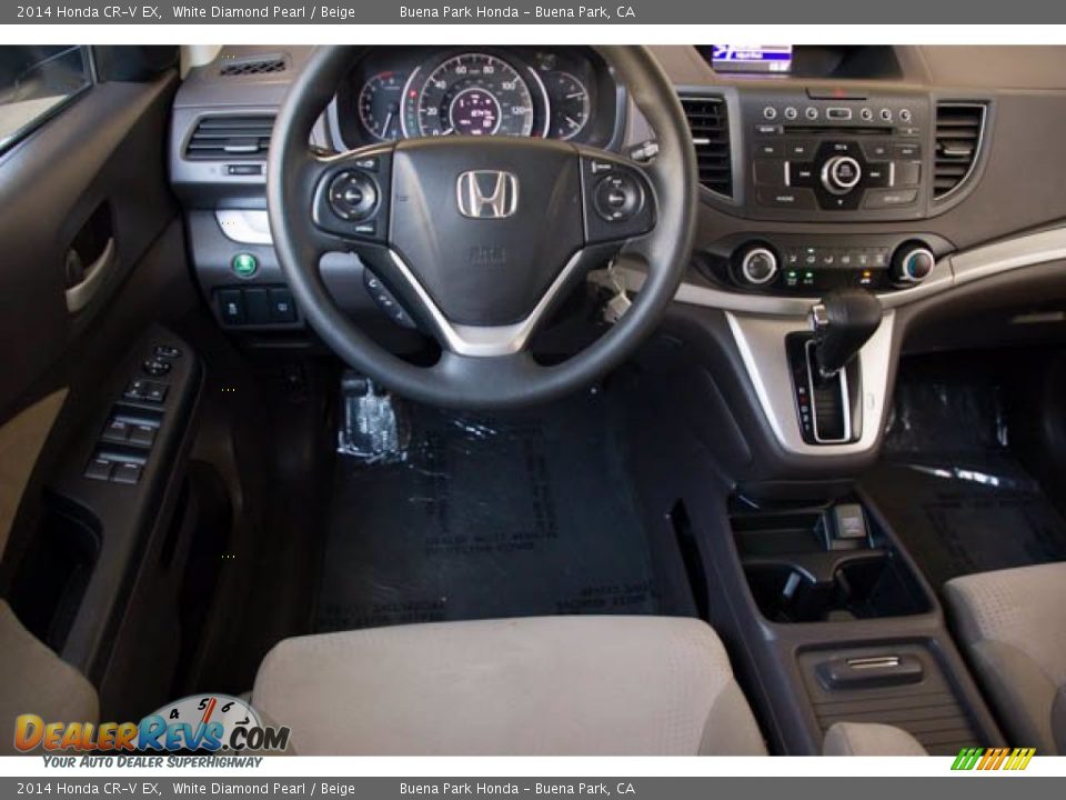 2014 Honda CR-V EX White Diamond Pearl / Beige Photo #5